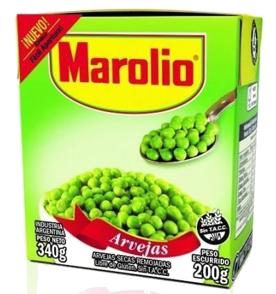 ARVEJAS MAROLIO T/PAK X340/200G. (24)