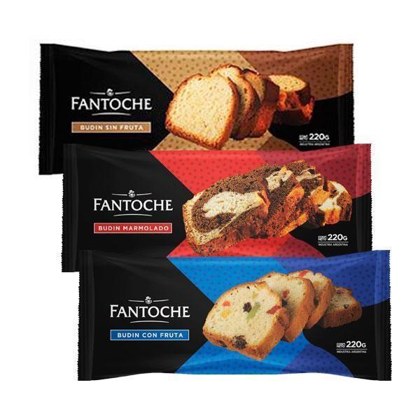 BUDIN FANTOCHE S/ FRUTA X 220 GRS