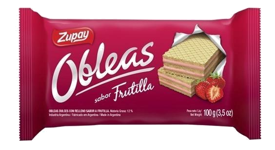 GALLETITA OBLEA ZUPY FRUTILLA X 50 G