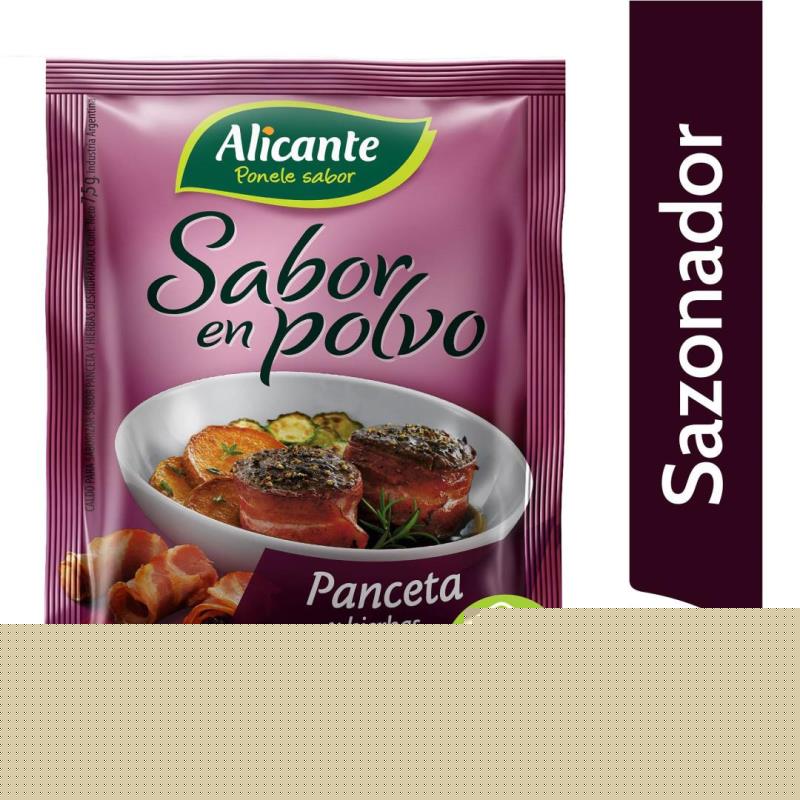 CALDO ALICANTE DE PANCETA Y HIERBAS X 10G.