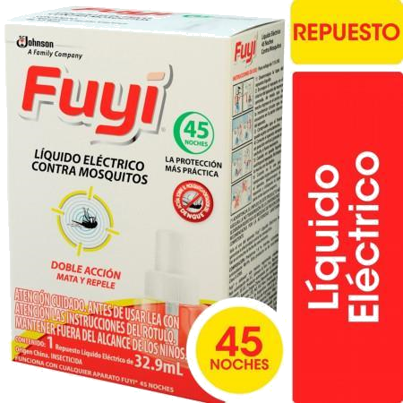 INSECTICIDA FUYI REP. LIQ. 45 NOCHES X 32.9 ML.