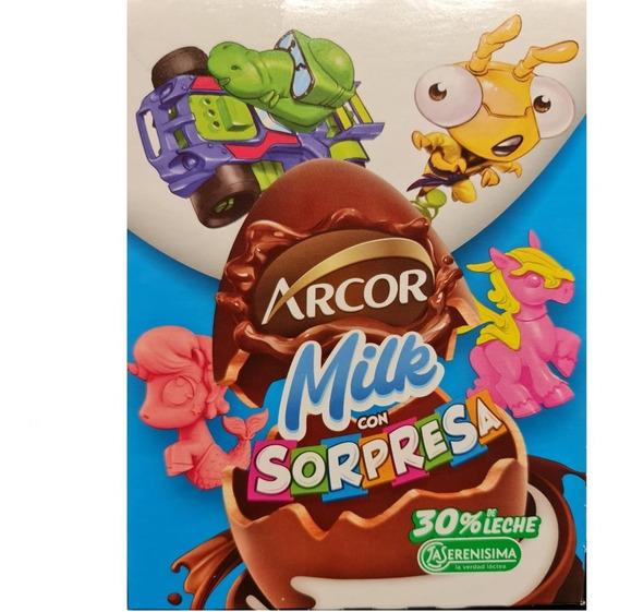 HUEVO ARCOR MILK C/SORPRESA X22G