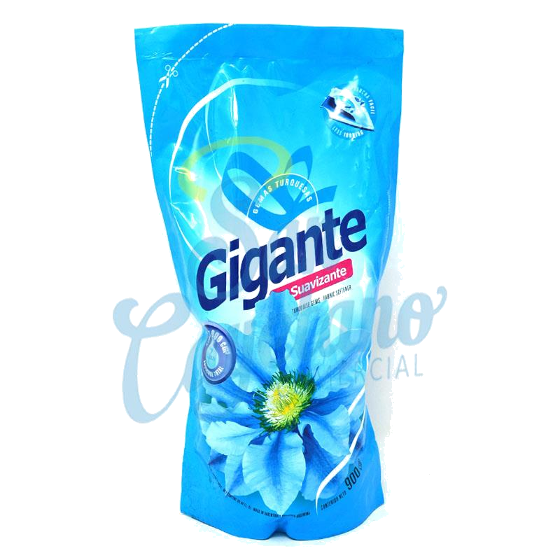 GIGANTE SUAVIZANTE GEMAS TURQ D/P X900ML