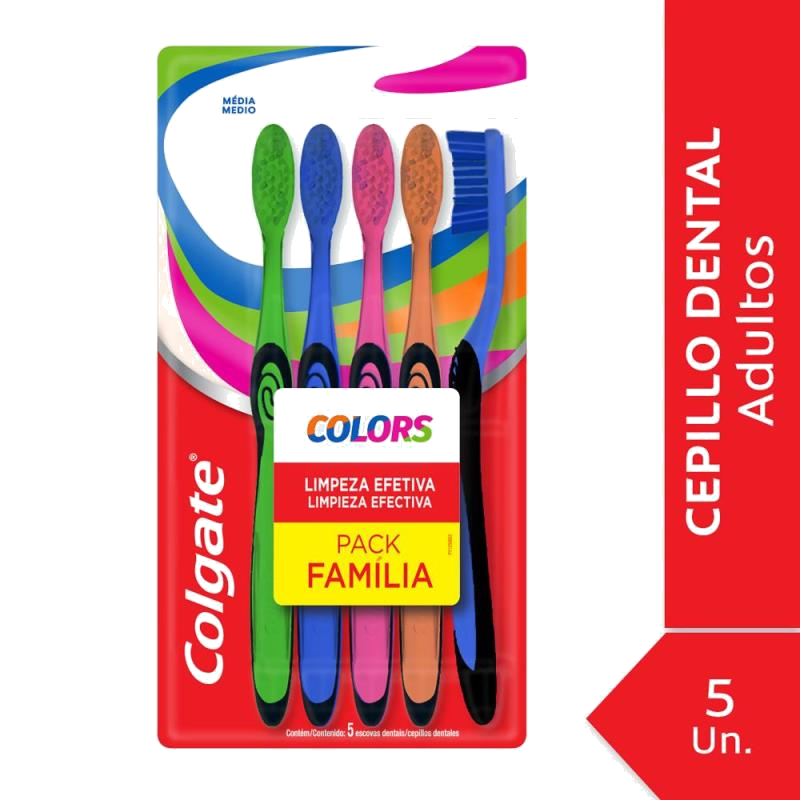 CEPILLO COLGATE PACK FAMILIAR X 5 UN. 