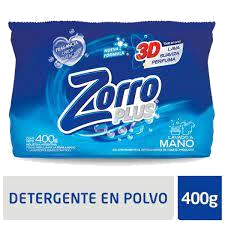 JABON POLVO ZORRO REGULAR PROTEC PLUS X400GR