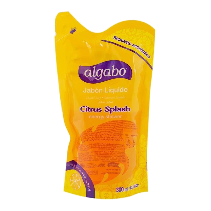 JABON LIQ. CITRUS SPLASH 300ML DOY PACK ALGABO