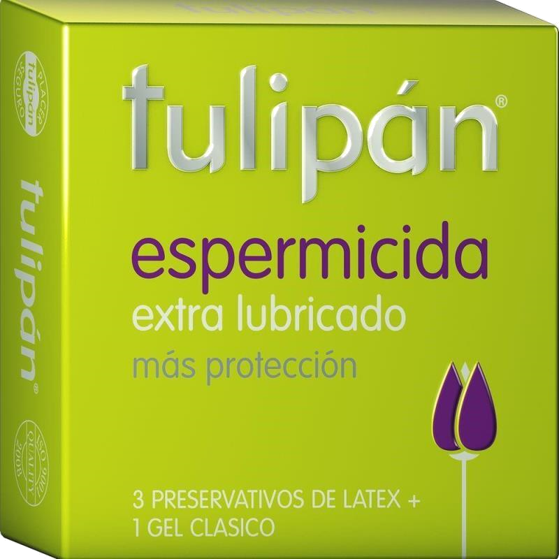 PRESERV. TULIPÁN ESPERMICIDA EXTRA LUBRICADO X 3UN