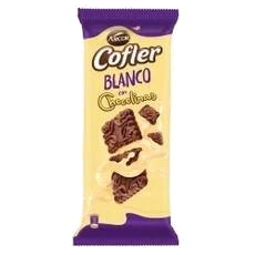 CHOCOLATE COFLER BLANCO CON CHOCOLINAS 140 GR