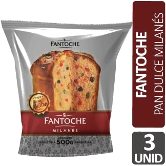 FANTOCH.PAN DULCE MILANES 500G