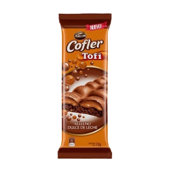 CHOCOLATE COFLER TOFI DULCE DE LECHE X 70 GR.
