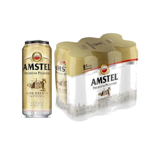 AMSTEL CERVEZA X PACK X 6UD 473ML. 