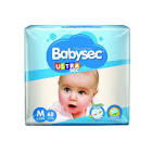 PAÑALES BABYSEC ULTRA SEC "M" X  68
