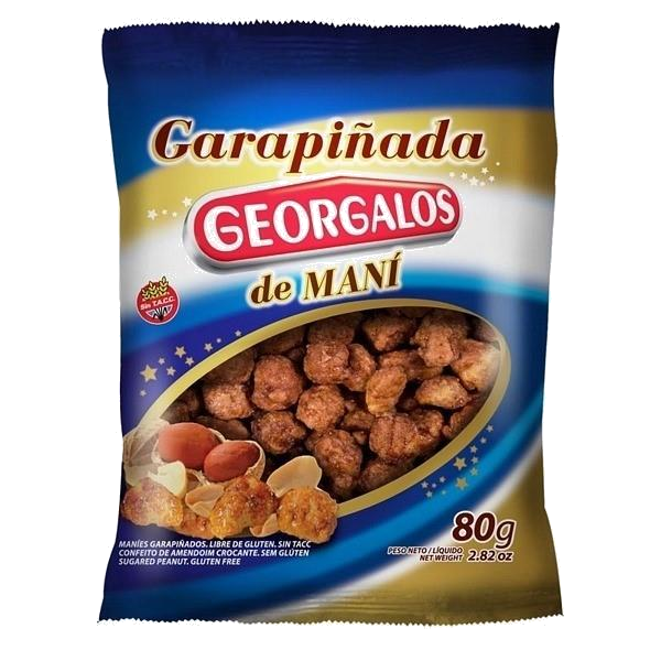 GARRAPIÑADA DE MANI GEORGALOS X 80G.