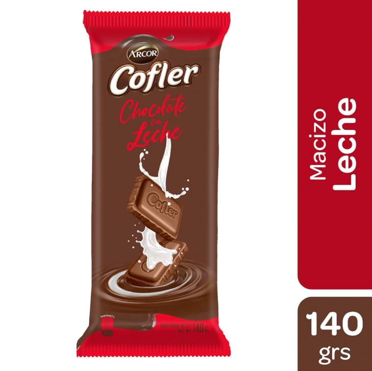 CHOCOLATE COFLER CON LECHE 140 GR
