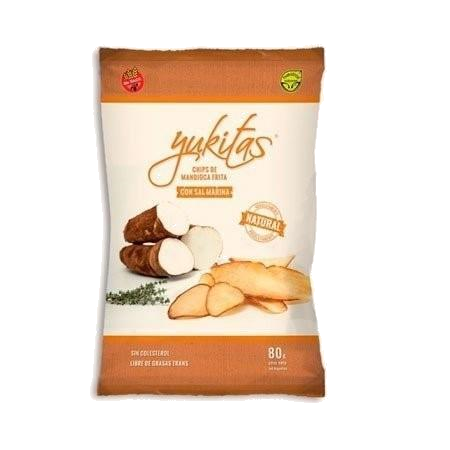 CHIPS DE MANDIOCA FRITA YUKITAS X 80GR