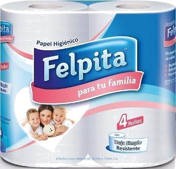 FELPITA PAPEL HIG. H/SIMP.  4 X 30 MT