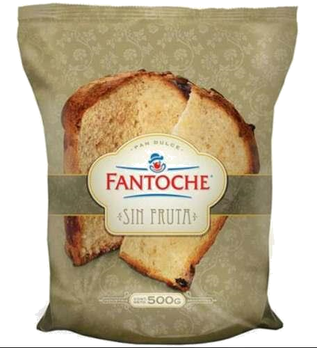 PAN DULCE FANTOCHE S/FRUTA X 500GR