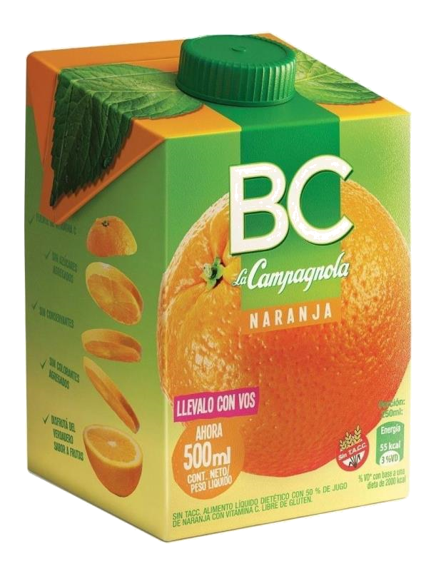35LA CAMPAGNOLA BC JUGO NARANJA X 500 ML