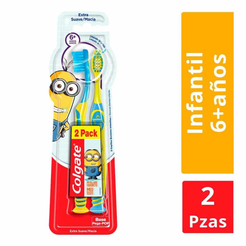CEP. DENT. 6+AÑOS MINIONS COLGATE  X 2UN.