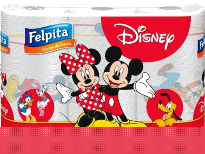 ROLLO DE COCINA FELPITA DISNEY 3 X 40 PAÑOS