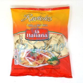 RAVIOLES POLLO Y VERDURA LA ITALIANA X 1KG