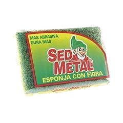 ESPONJA CON FIBRA ADHERIDA SED METAL