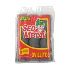 LANA DE ACERO SED METAL X 6 OVILLITOS