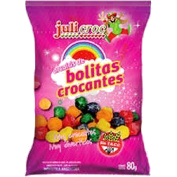 BOLITAS CROCANTES DULCES JULICROC X 80GR
