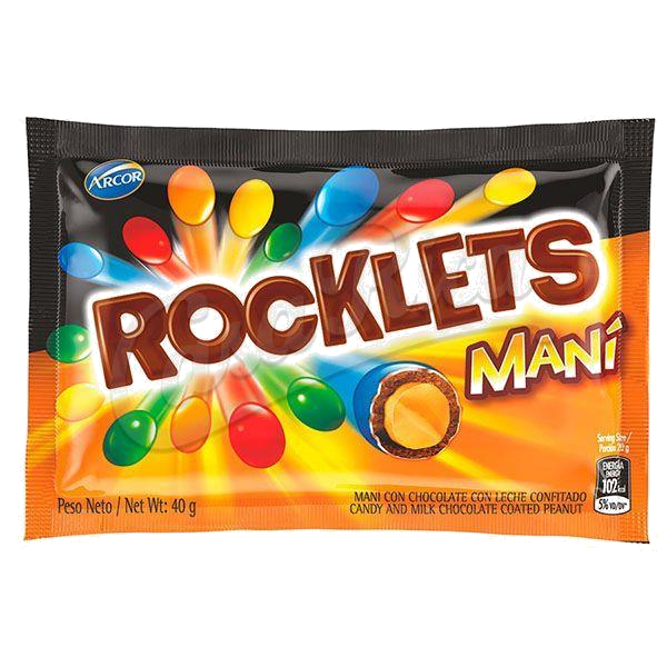 CONFITES  MANI CON CHOCO.ROCKLETS.X40G