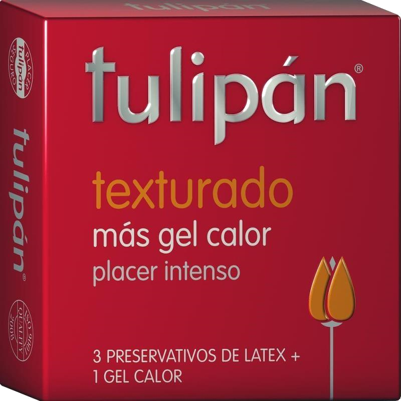 TULIPAN PRESERVATIVOS TEXTURADOS X3U