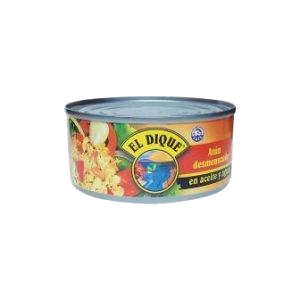 EL DIQUE ATUN DESMENUZADO EN ACEITE Y AGUA X 170G