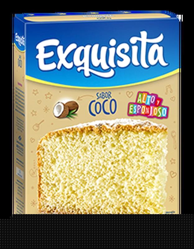 EXQUISITA POLVO PARA PREPARAR BIZCOCHUELO COCO X 540G