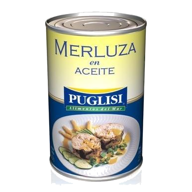 MERLUZA PUGLISI AC. SIN SAL X 380 GR.