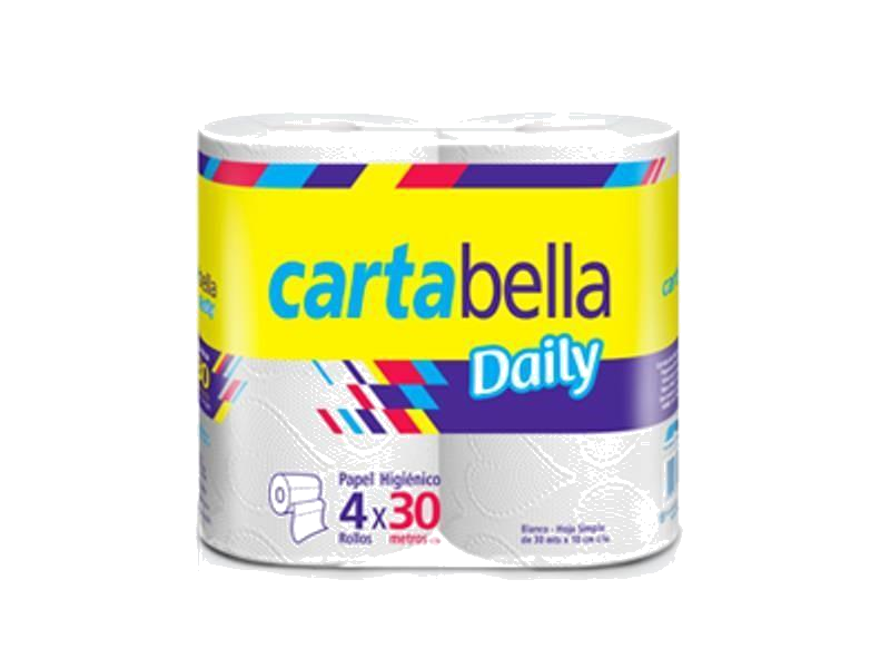 PAPEL HIG. CARTBELLA DAILY 4UN X 30MTR